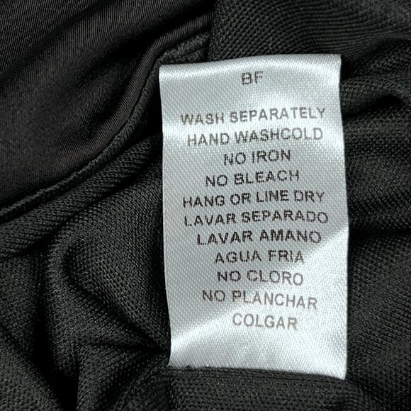 The Sang Black Satin Knot-Tie‎ Cutout Mini Dress Size S - NWOT - Picture 11 of 11